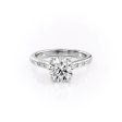 The Monica Set With A 1.5 Carat Round Lab Diamond For Discount