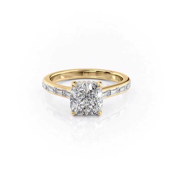 The Monica Set With A 1.5 Carat Cushion Lab Diamond Hot on Sale