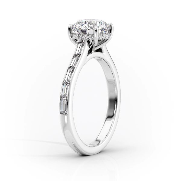 The Monica Set With A 1.5 Carat Oval Lab Diamond Cheap