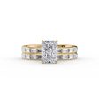 The Jennifer Set With A 1.5 Carat Radiant Lab Diamond Discount