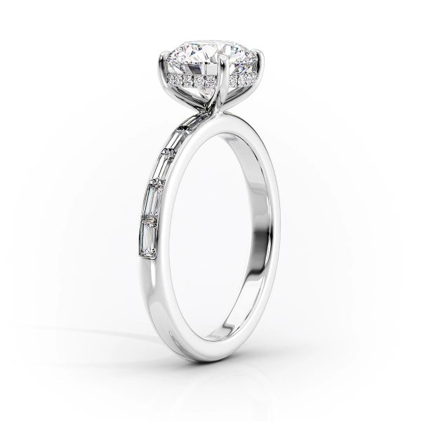 The Jennifer Set With A 2.5 Carat Radiant Lab Diamond Hot on Sale