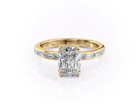 The Jennifer Set With A 1 Carat Radiant Lab Diamond Hot on Sale