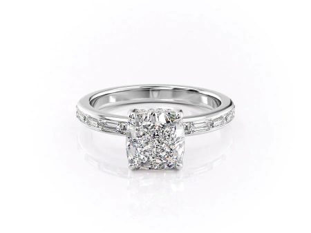 The Jennifer Set With A 2.5 Carat Cushion Lab Diamond Online Hot Sale