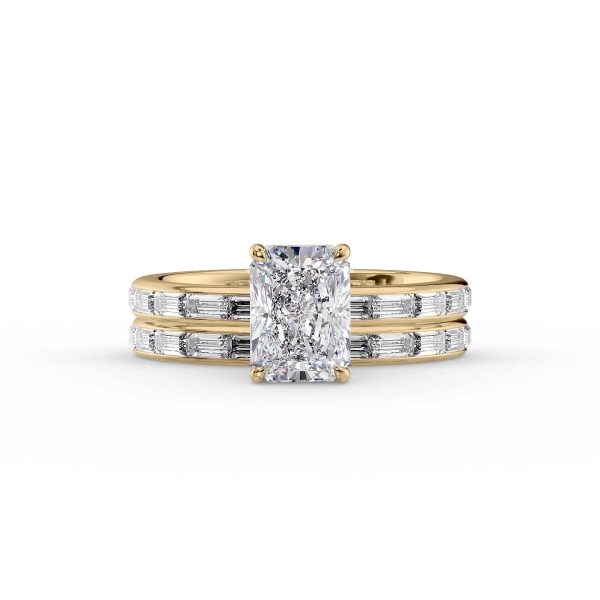 The Jennifer Set With A 1 Carat Radiant Lab Diamond Hot on Sale