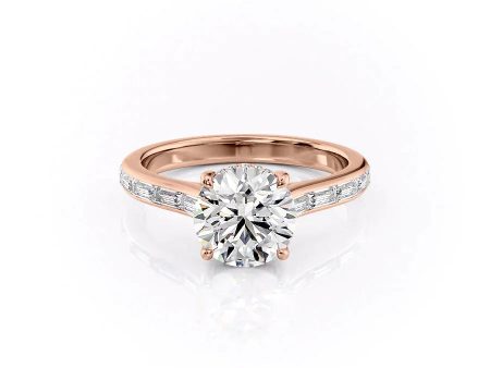 The Monica Set With A 1 Carat Round Lab Diamond For Cheap