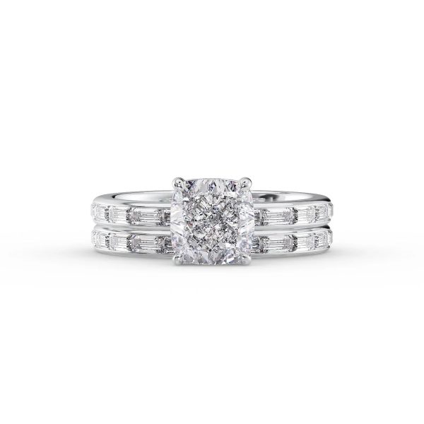 The Jennifer Set With A 1 Carat Cushion Lab Diamond Hot on Sale