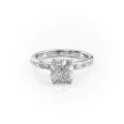 The Jennifer Set With A 1 Carat Cushion Lab Diamond Hot on Sale