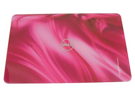 Refurbished Pink Swirl Dell OEM Inspiron N7110 17.3  Switchable Lid LCD Back Cover Insert M17P9 Online now