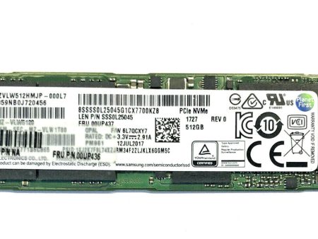 Lenovo 512GB m.2 2280 SSD PCIe NVMe f. Thinkpad P51 P71 X1 T470s SM961 PM961 neu Hot on Sale