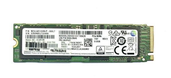 Lenovo 512GB m.2 2280 SSD PCIe NVMe f. Thinkpad P51 P71 X1 T470s SM961 PM961 neu Hot on Sale