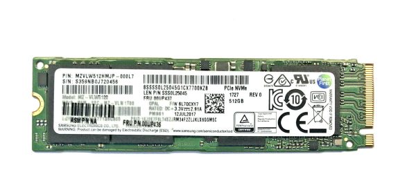 Lenovo 512GB m.2 2280 SSD PCIe NVMe Samsung PM961  PM981 Thinkpad P51 P71 T470s Supply