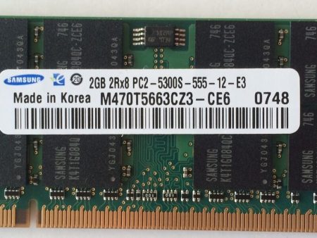 Original Dell Notebook Ram 2GB PC2-5300 667MHz CL5 SoDimm Latitude Inspiron XPS on Sale