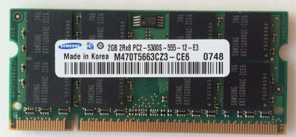 Original Dell Notebook Ram 2GB PC2-5300 667MHz CL5 SoDimm Latitude Inspiron XPS on Sale