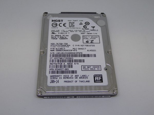 HP 750GB-7200U min HGST HPN SPS: 654837-001 SATA 3 HTS727575A9E364 Discount