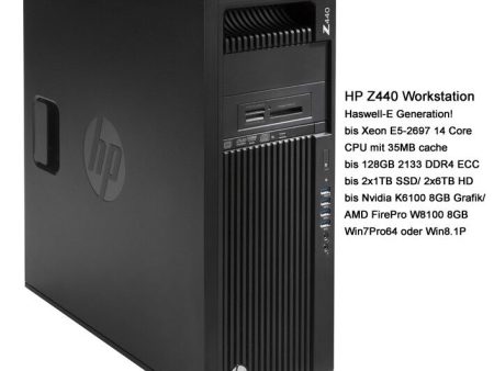 HP Z440 Tower T4K76ET#ABD 1x Xeon E5-1603-V4 4x2,8 8GB 1TB DVDRW W7P W10P Neu Re For Discount