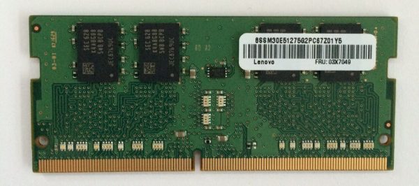 Lenovo 8GB 2400MHz PC4-19200 Sodimm 4X70P26062 T480s X280 P52s P51 P71 L480 Supply