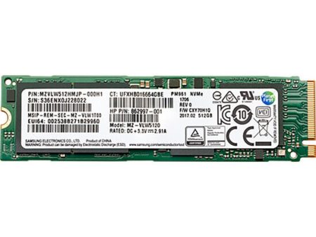 HP 512GB m.2 2280 SSD PCIe NVMe 1FU88AA f. Elitebook 850 1040 840 830 G4 G5 bulk Supply