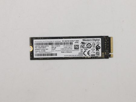 Lenovo 512GB m.2 2280 SSD PCIe WD SN730 f. Thinkpad P15 P17 T14 T15 X1 P1 L15 Online Hot Sale