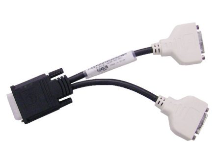 New Dell OEM DMS-59 to Dual DVI  Y  Dongle Adapter Cable H9361 For Sale