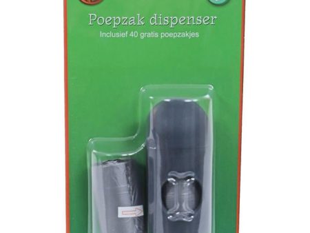 Poepzak dispenser koker grijs, inclusief 2x20 poepzakjes. Supply