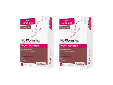 Ontworming Wormmiddelen No Worm Pro Kat vanaf 2kg  2   4 Tabletten Online now