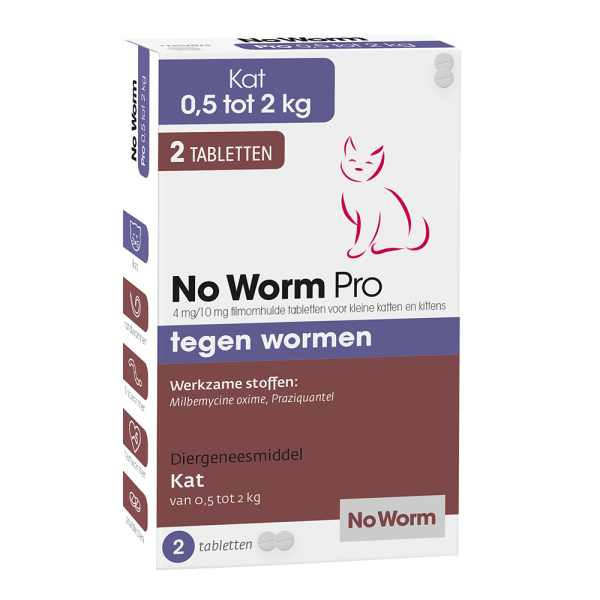 Ontworming No Worm Pro Kitten 0,5 tot 2kg Hot on Sale