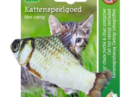 Boon Vis met catnip grijs bruin, 11 cm Online now