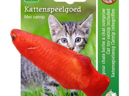 Boon Vis met catnip oranje, 11 cm Discount